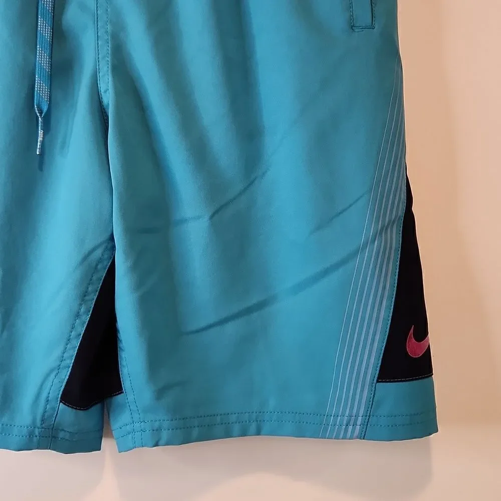 Nike Swim Trunks Bathing Suit With Lining Men's Sz Small Baby Blue EUC NICE!